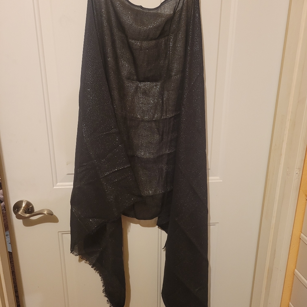 Black shimmery shawl